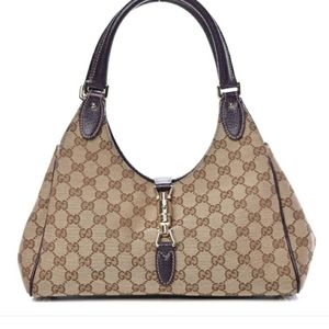 Gucci Monogram Calfskin Bardot Tote